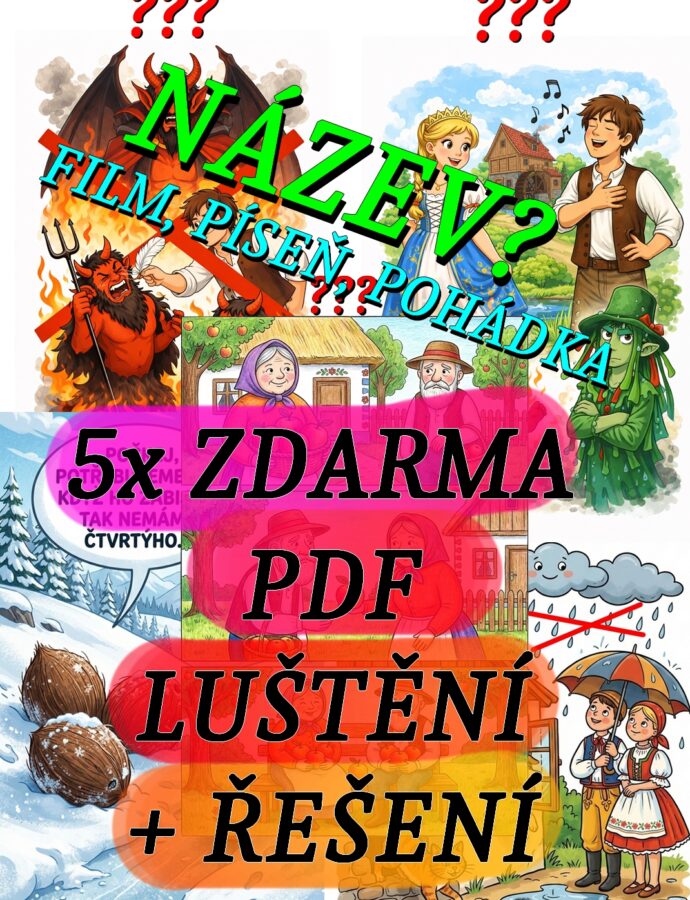 🎁ZDARMA PDF 5xLUŠTĚNÍ NÁZVU📥PRO DĚTI I DOSPĚLÉ